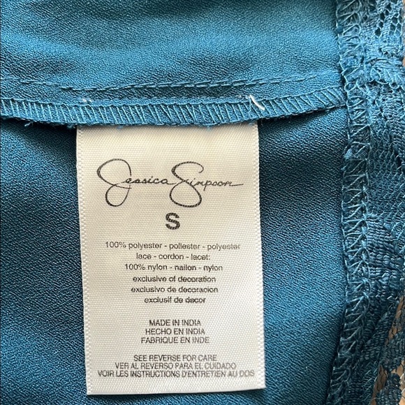 Jessica Simpson Blue Bell Sleeve Embellished Blouse - Picture 8 of 10